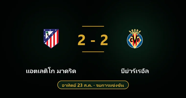 ปกบทวิเคราะห์ แอตเลติโก มาดริด พบ บีย่าร์เรอัล