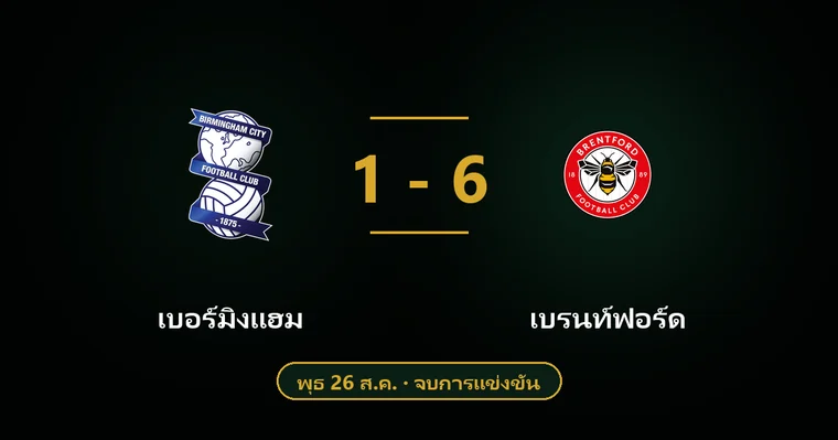 ปกบทวิเคราะห์ เบอร์มิงแฮม พบ เบรนท์ฟอร์ด