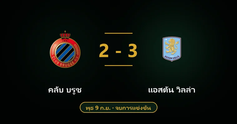ปกบทวิเคราะห์ คลับ บรูช พบ แอสตัน วิลล่า