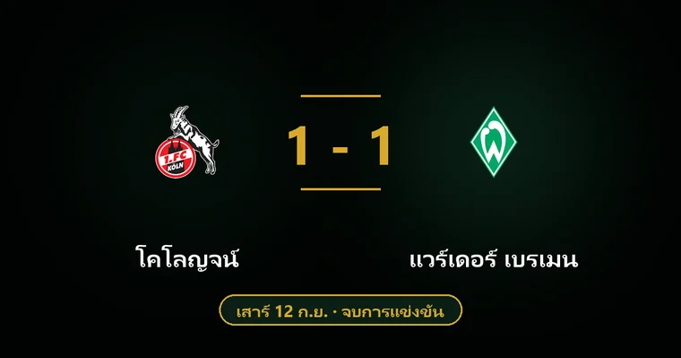 ปกบทวิเคราะห์ โคโลญจน์ พบ แวร์เดอร์ เบรเมน