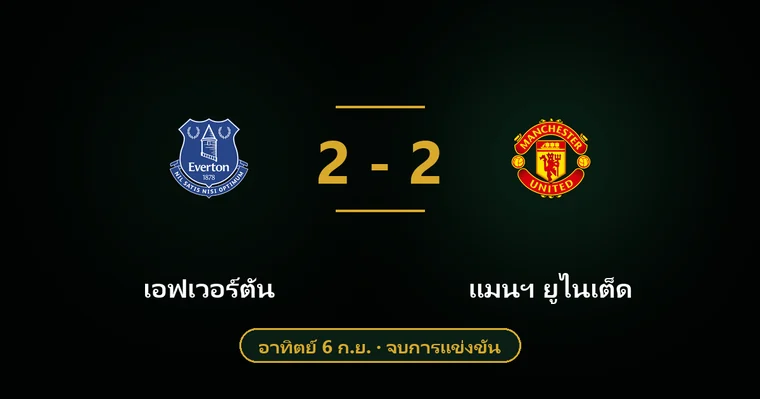 ปกบทวิเคราะห์ เอฟเวอร์ตัน พบ แมนฯ ยูไนเต็ด