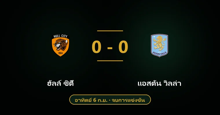 ปกบทวิเคราะห์ ฮัลล์ ซิตี้ พบ แอสตัน วิลล่า