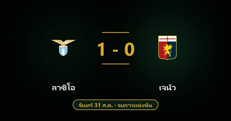 ปกบทวิเคราะห์ ลาซิโอ พบ เจนัว