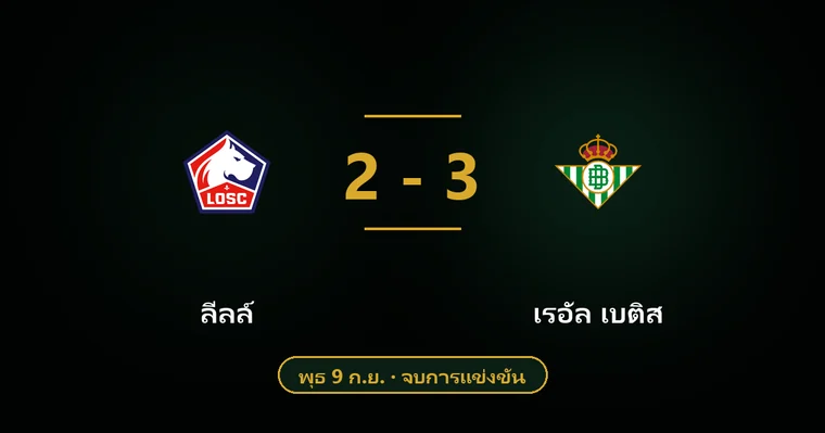 ปกบทวิเคราะห์ ลีลล์ พบ เรอัล เบติส
