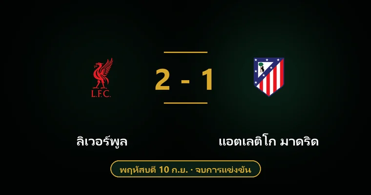 ปกบทวิเคราะห์ ลิเวอร์พูล พบ แอตเลติโก มาดริด
