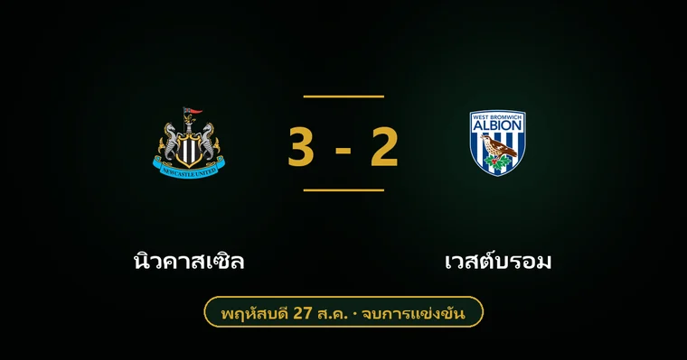 ปกบทวิเคราะห์ นิวคาสเซิล พบ เวสต์บรอม