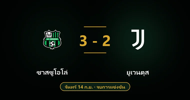 ปกบทวิเคราะห์ ซาสซูโอโล่ พบ ยูเวนตุส