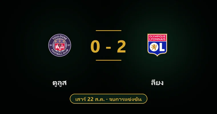 ปกบทวิเคราะห์ ตูลูส พบ ลียง